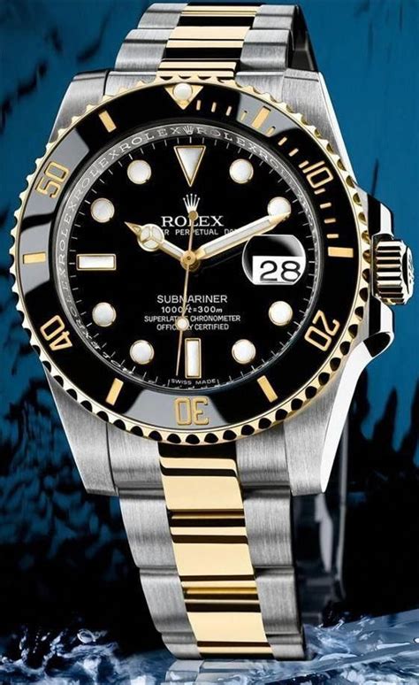 silver and gold Rolex men's